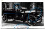 Minerva automobile 1908 fotokaart ms Dare auto voiture, Ophalen of Verzenden, Voor 1920, Gelopen, Voertuig