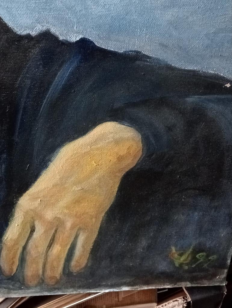 Valerie Overdijk 1993 portret olieverf op doek, Ophalen of Verzenden