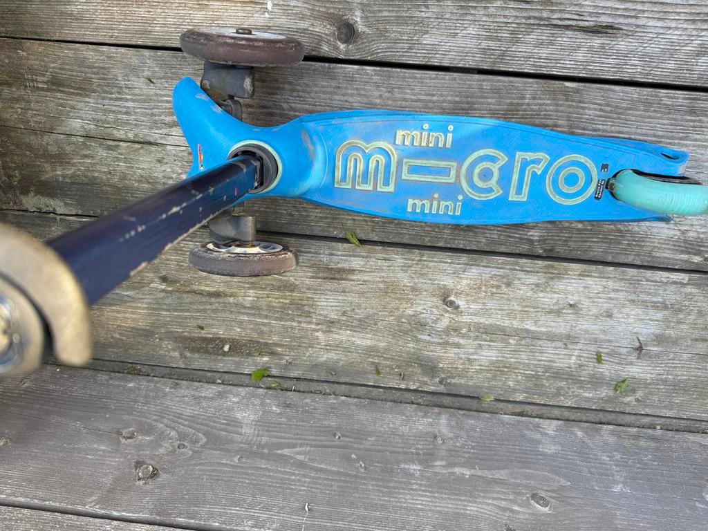 Mini Micro Step Blauw - Gebruikt, Fietsen en Brommers, Steps, Ophalen of Verzenden, Gebruikt, Gewone step