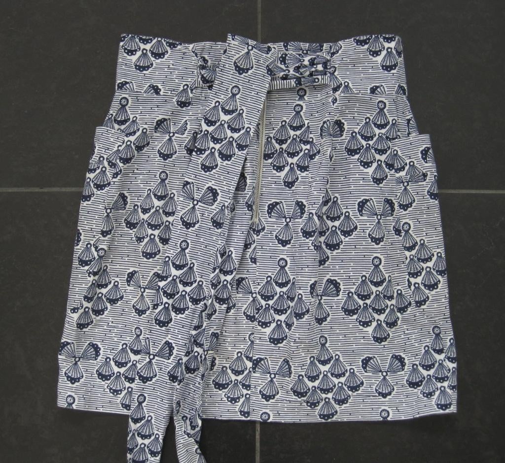 French Connection rok blauw wit, delfts blauw, maat 40, Maat 38/40 (M), Blauw, Ophalen of Verzenden, Zo goed als nieuw