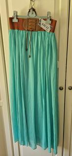 Lange turquoise rok nieuw 10 euro, Kleding | Dames, Blauw, Nieuw, Ophalen of Verzenden, Maat 36 (S)