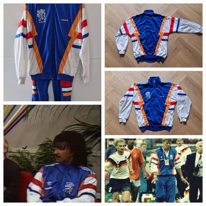 Adidas Nederlands Elftal Trainingspak 1990 XL, Ophalen of Verzenden, Adidas, Voetbal, Gedragen