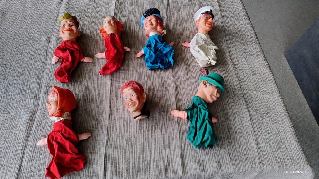 Poppenkast poppen, Kinderen en Baby's, Speelgoed | Poppen, Ophalen of Verzenden, Overige typen