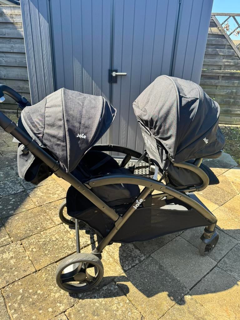 Duo Buggy Joie Evalite Shale - Nette staat, incl. regenhoes, Ophalen, Gebruikt, Overige merken, Duomodel