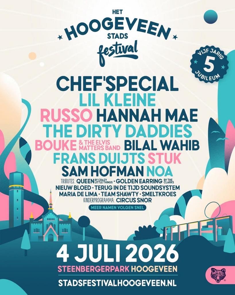 Stads festival Hoogeveen, Tickets en Kaartjes, Eén persoon