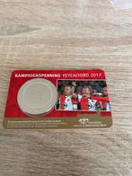 Coincard Kampioenspenning Feyenoord 2017 BU, Ophalen of Verzenden, Koningin Beatrix, Overige waardes, Losse munt