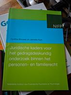 Juridische kaders gedragskundig onderzoek, Niet van toepassing, Ophalen of Verzenden, Alpha, Cynthia Brouwer en Janneke Kuin