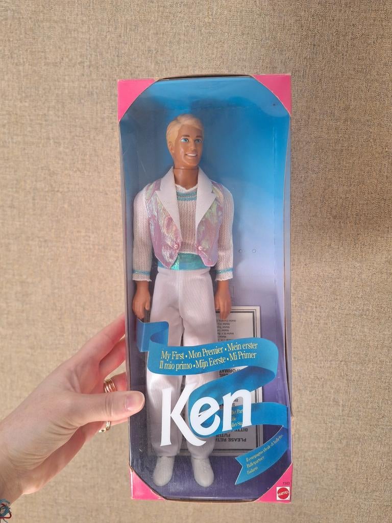 Vintage My First Ken pop - Hollywood, Barbie Chic beach glam, Ophalen of Verzenden, Zo goed als nieuw, Barbie