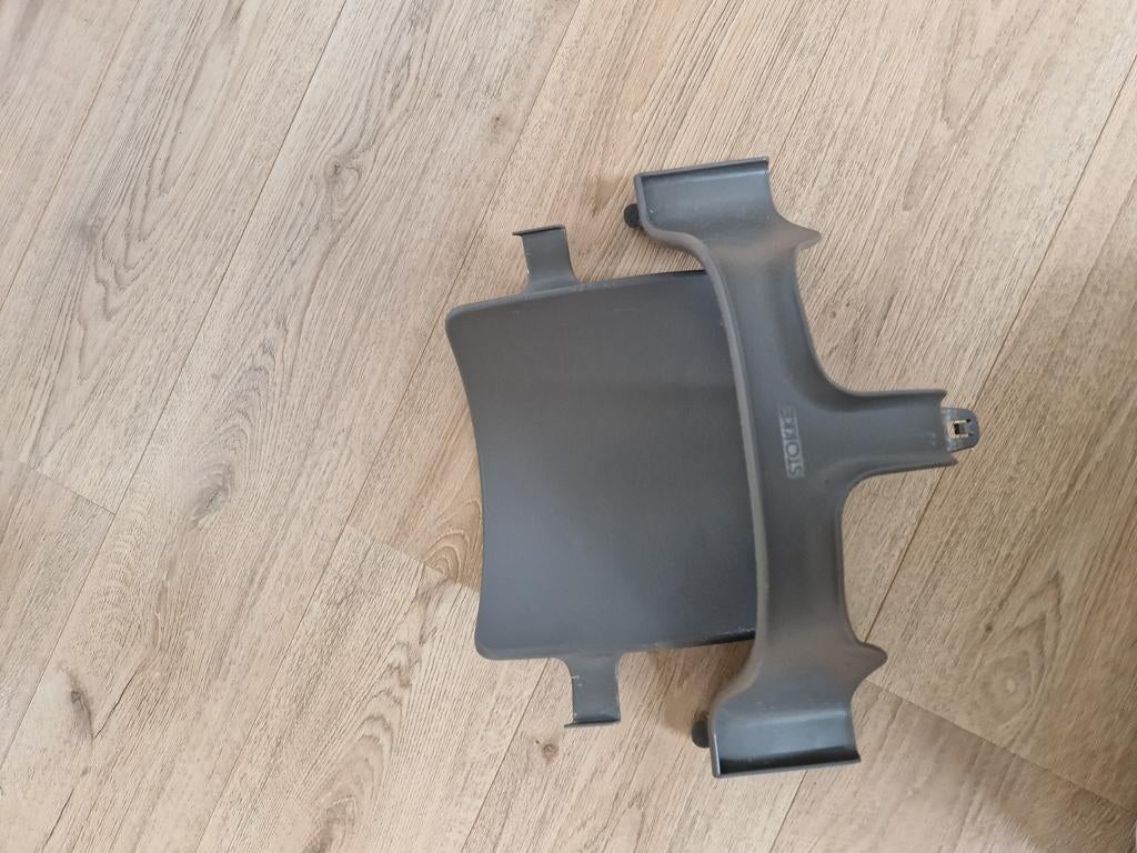 Stokke kinderstoel inzetstuk grijs - Prima staat, Ophalen of Verzenden, Gebruikt, Stoelverkleiner