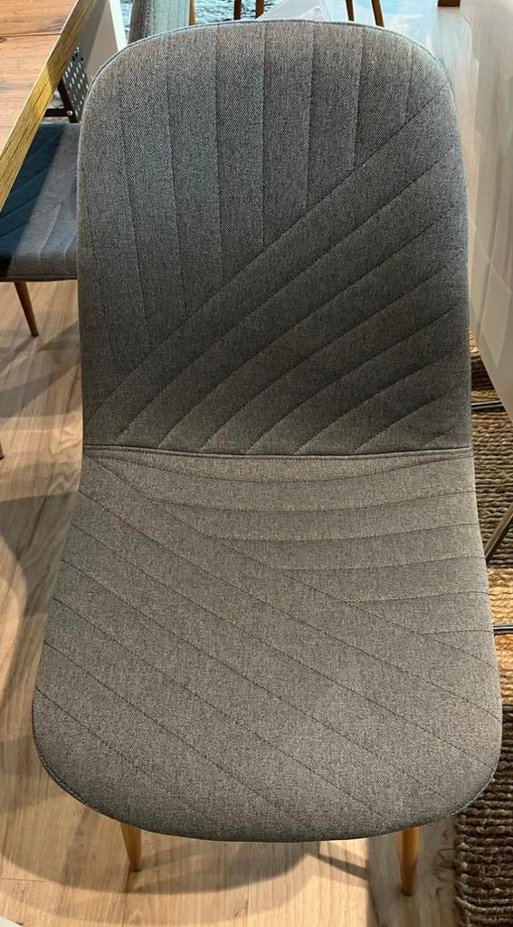 Eetkamer stoelen 6 stuks, Huis en Inrichting, Stoelen, Ophalen, Blauw, Zo goed als nieuw, Stof