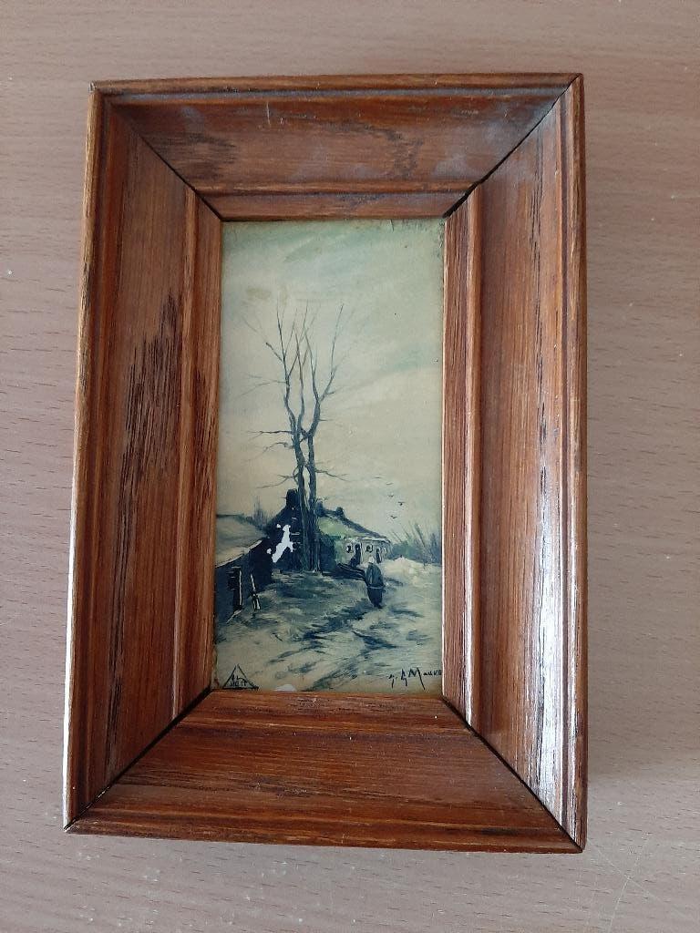 A Mauve schilder tegel, Ophalen