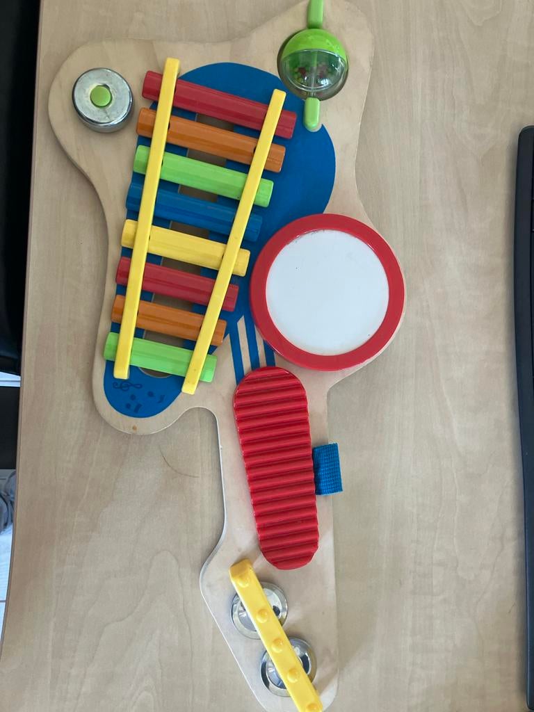 Houten baby speelbord met xylofoon en rammelaar, Ophalen, Zo goed als nieuw, Overige typen, Met geluid