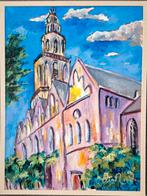 Arie Zuidersma - Groninger Ploeg schilderij Martinitoren, Ophalen of Verzenden