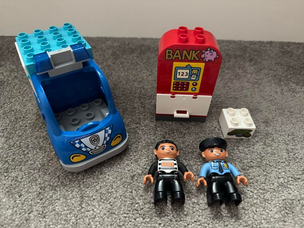 Lego Duplo Politie Bankoverval Set 10809, Gebruikt, Ophalen of Verzenden, Compleet, Duplo
