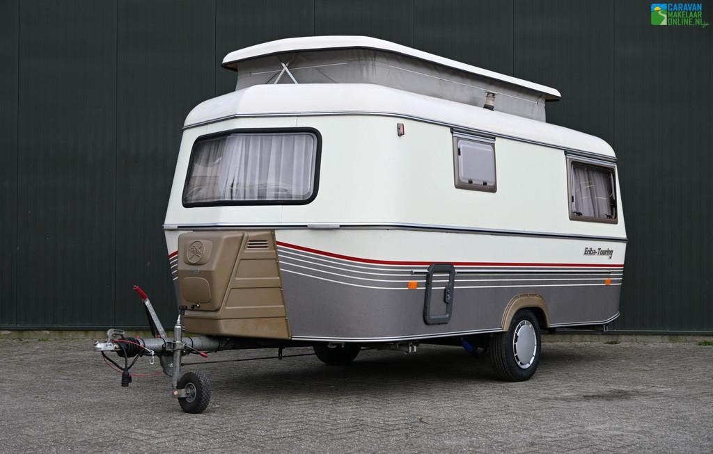 Eriba Touring Troll 540 LMT Retro incl. Luifel zeer netjes!, Caravans en Kamperen, Caravans, Standaardzit, Bedrijf, Eriba, Tot en met 3