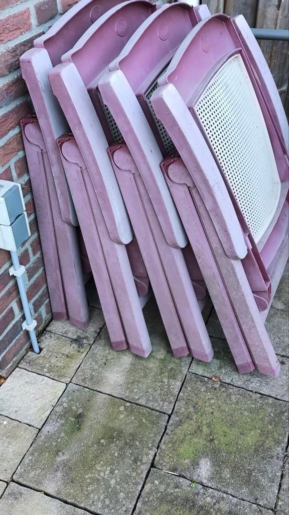 Complete tuinset inclusief 4 zitkussens erbij, Ophalen, 4 zitplaatsen, Kunststof, Gebruikt