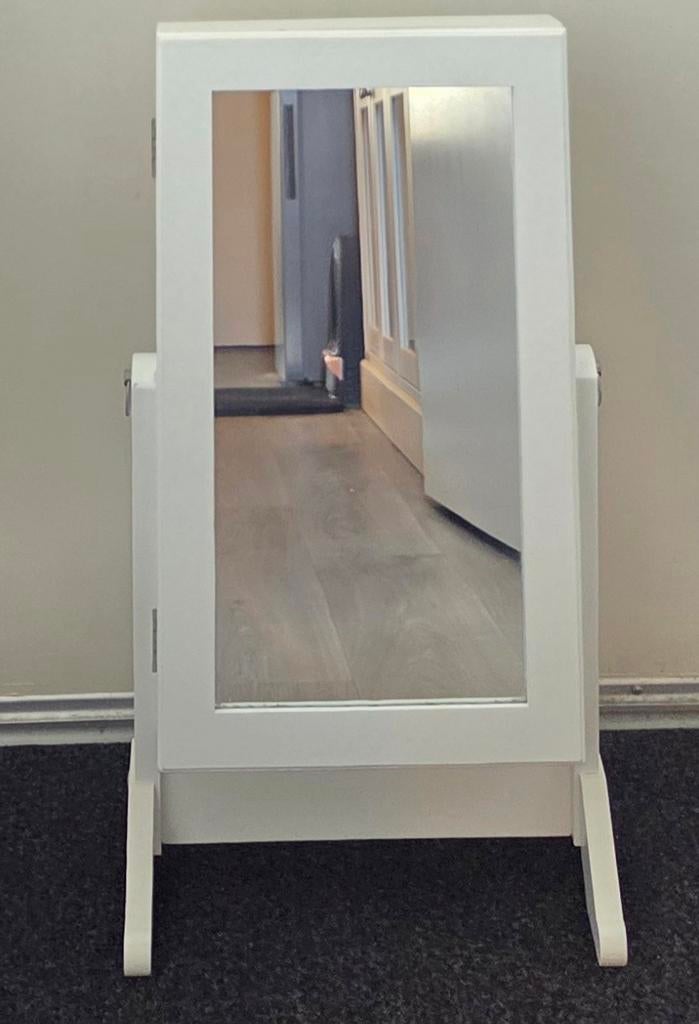Sierradenkastje met spiegel te koop, Huis en Inrichting, Woonaccessoires | Spiegels, Ophalen, Rechthoekig, Minder dan 50 cm, Minder dan 100 cm