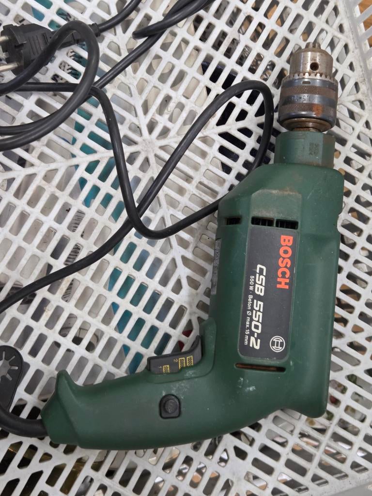 Bosch CSB 550-2 Klopboormachine 550W, Boormachine, Gebruikt, Ophalen of Verzenden, Variabele snelheid