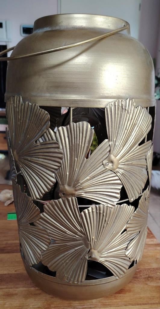 Gouden lamp, Ophalen, Zo goed als nieuw, Minder dan 50 cm