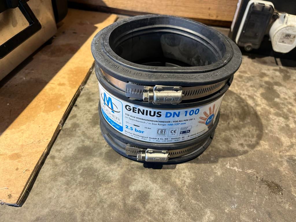 Flexibele EPDM koppeling D100 108-137 2,5 bar, Overige materialen, Overige typen, Nieuw, Ophalen of Verzenden