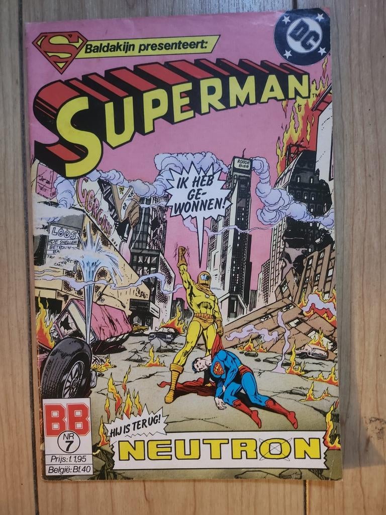 Superman: Hij is terug! Neutron - Baldakijn presenteert, Boeken, Stripboeken, Gelezen, Eén stripboek, Ophalen of Verzenden