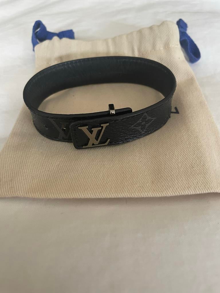 Louis Vuitton Armband Zwart Monogram, Ophalen of Verzenden, Zo goed als nieuw, Zwart, Leer