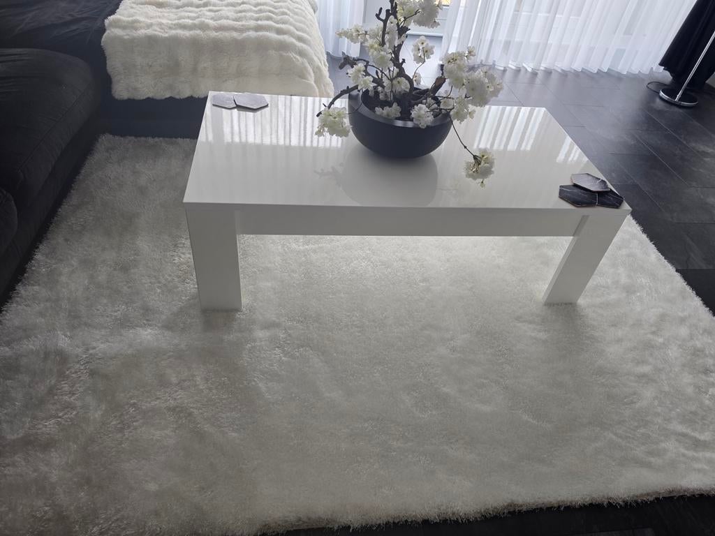 Hoogglans salontafel, Huis en Inrichting, Tafels | Salontafels, Ophalen of Verzenden, Rechthoekig, Minder dan 50 cm