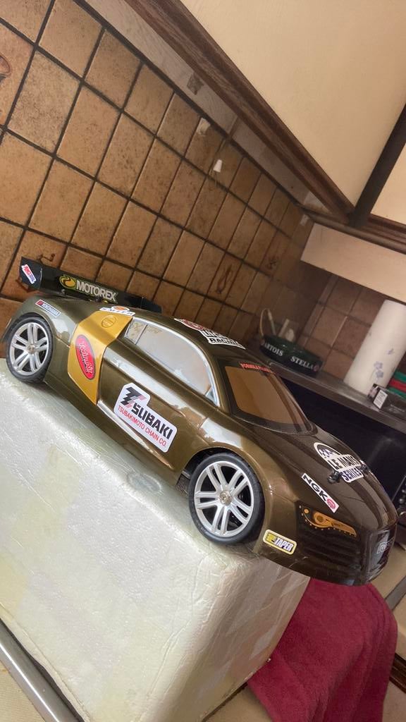 RC HBX 4WD AUDI R8 ZGAN 1/10, Elektro, Ophalen of Verzenden, Zo goed als nieuw, Schaal 1:10