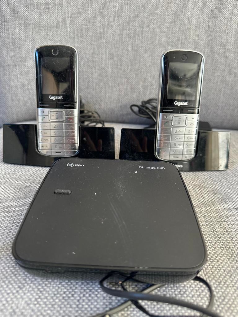 Gigaset KPN Chicago 930 DECT telefoonset met 2 handsets, Ophalen of Verzenden, Gebruikt, 2 handsets