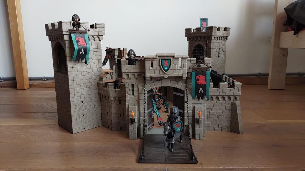 playmobil valkenkasteel met uitbreiding, Ophalen, Gebruikt, Complete set
