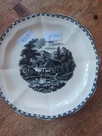 10 gebaksbordjes landschap societe ceramique Maastricht, Ophalen of Verzenden