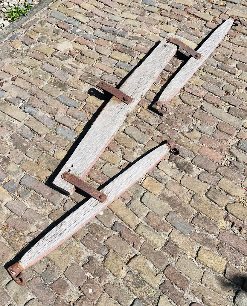 Antieke zweng of evenaar voor trekpaarden aan ploeg, Antiek en Kunst, Ophalen