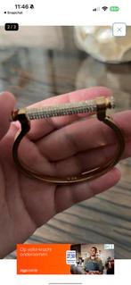 Swarovski Armband - Gouden Kleur, Met kristal, Staal, Steentjes, Zo goed als nieuw