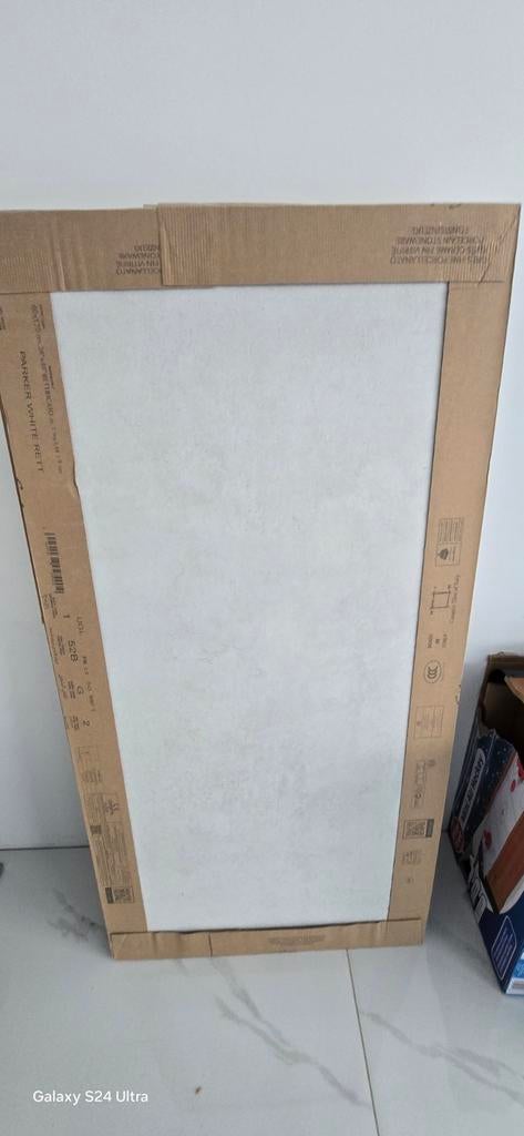 5 pakken Parker White Rett tegels 120x60 (7,2 m²), Doe-het-zelf en Verbouw, Tegels, Nieuw, Vloertegels, Keramiek, 60 cm of meer