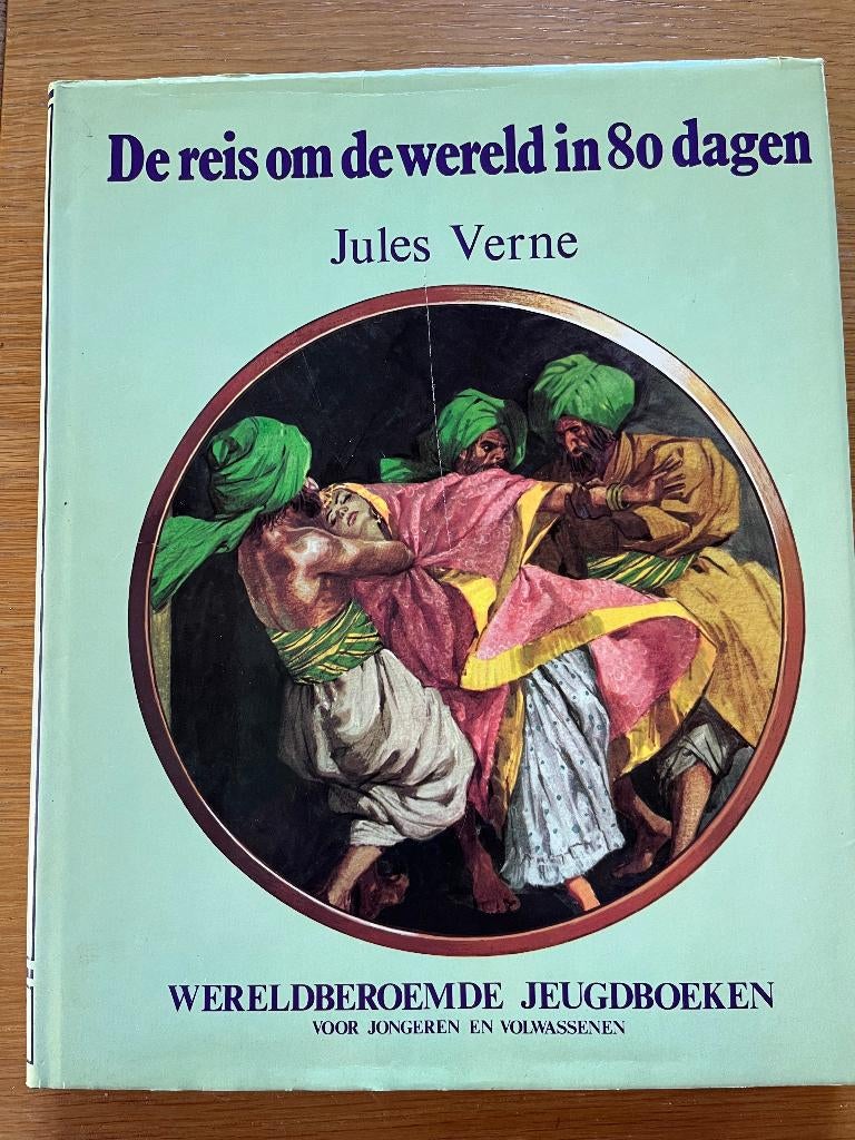 Jules Verne - Reis om de wereld in 80 dagen, Gelezen, Ophalen of Verzenden, Fictie, Jules Verne