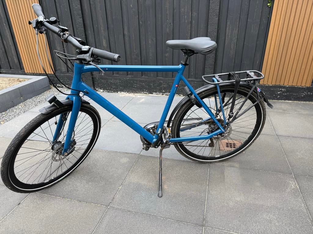 Batavus Dinsdag Herenfiets  - blauw - hoogte 61cm, Fietsen en Brommers, Fietsen | Heren | Herenfietsen, Ophalen, Gebruikt, Versnellingen
