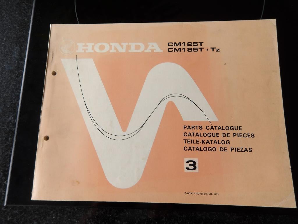 Onderdelenboek HONDA CM125T CM185T TZ 1979, Motoren, Verzenden, Honda