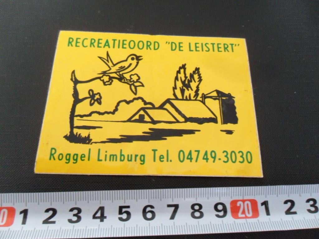 sticker roggel recreatieoord de leistert, Ophalen, Zo goed als nieuw
