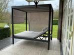 Twee persoons loungebed tuinbed, Ophalen, Gebruikt, Aluminium, Verstelbaar