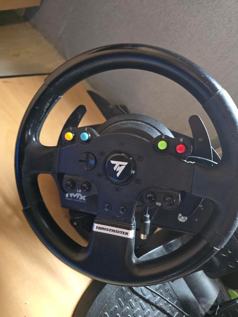 Thrustmaster TMX Racing Wheel + Pedalen, Thrustmaster, Ophalen of Verzenden, Gebruikt, Racestuur