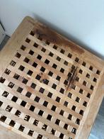 Houten wasmand met roosterpatroon, Ophalen, Gebruikt