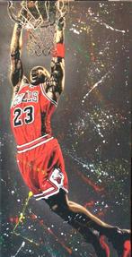 Michael Jordan- Mixed Media- Katoenen canvasdoek-120x60cm, Ophalen of Verzenden, Zo goed als nieuw, Overige typen