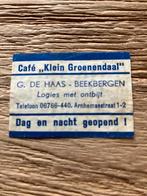 Lucifer etiket De Haas Beekbergen, Verzamelen, Ophalen of Verzenden, Gebruikt