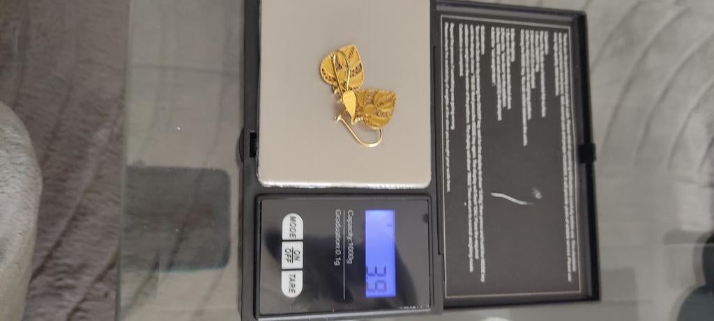 Gouden Oorbellen 14 Karaat - 3.9 Gram, Ophalen of Verzenden, Goud, Goud, Hangers