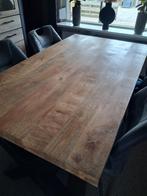 eetkamertafel mangohout, Huis en Inrichting, Tafels | Eettafels, Ophalen, 50 tot 100 cm, Zo goed als nieuw, 150 tot 200 cm