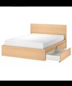 Bed Ikea Malm, Ophalen, Beige, Tweepersoons, 180 cm