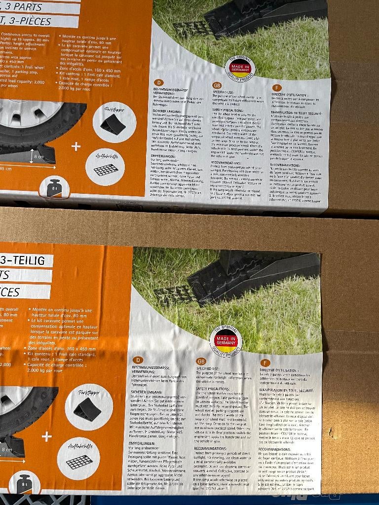Froli 3-delige levellerset caravan (nieuw in verpakking), Caravans en Kamperen, Ophalen of Verzenden, Nieuw