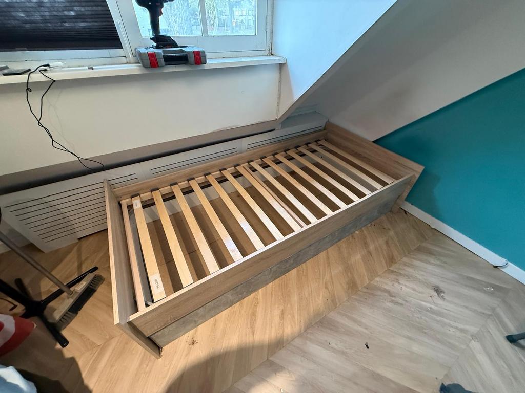 2x Eenpersoonsbedden - Gratis af te halen, Ophalen, Gebruikt, 90 cm, 200 cm