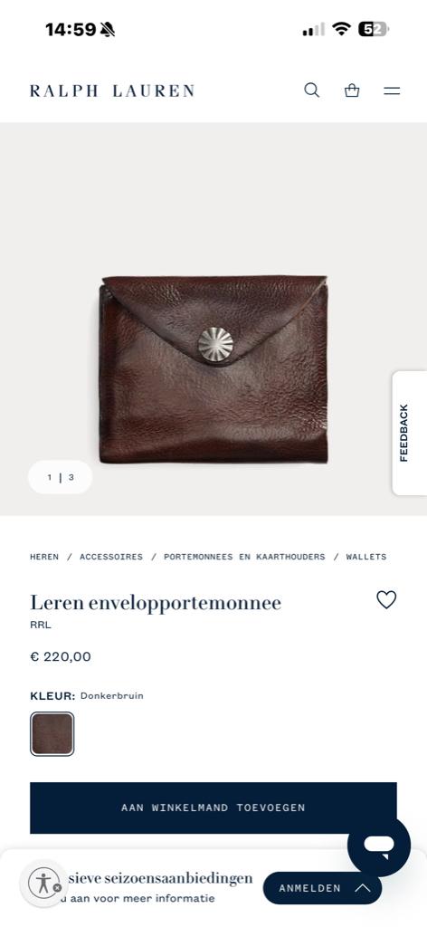 portemonnee, Overige merken, Bruin, Ophalen of Verzenden, Zo goed als nieuw