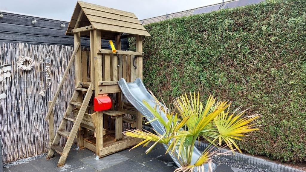 compacte KLEINE TOREN speelhuis klimtoren speeltoestel, Ophalen, Nieuw, Schommel, Aanbouwonderdeel